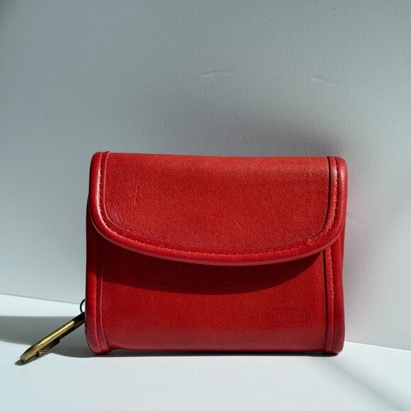 SOLD Vintage Coach Red Multifunction Wallet 7219 - Picture 2 of 14